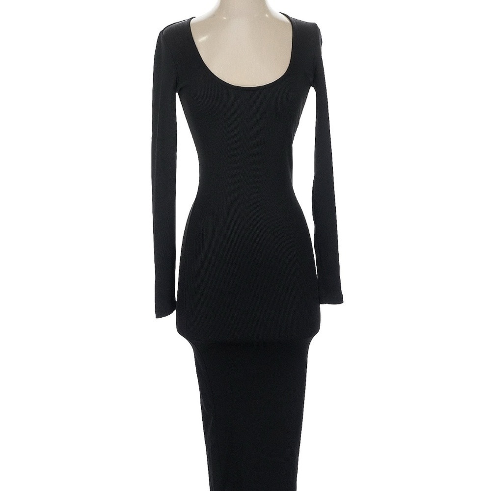 Anine Bing Elegant Black Long Sleeve Dress